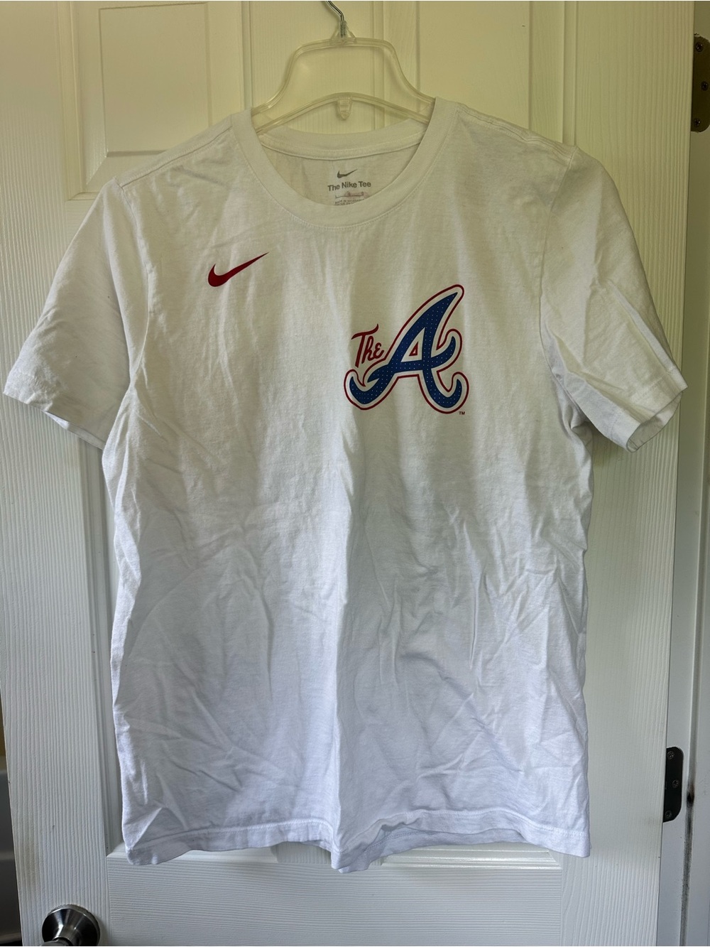 Nike Atlanta Braves Ronald Acuna #13 City Connect T Shirt Men’s Large White